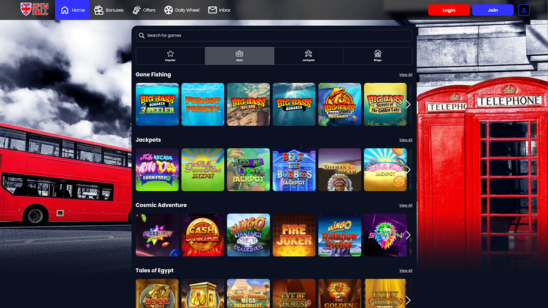 Jeux de bureau de Spin Hill Casino