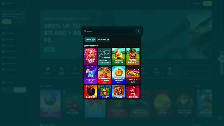 Spinaconda Casino Desktop Jackpot