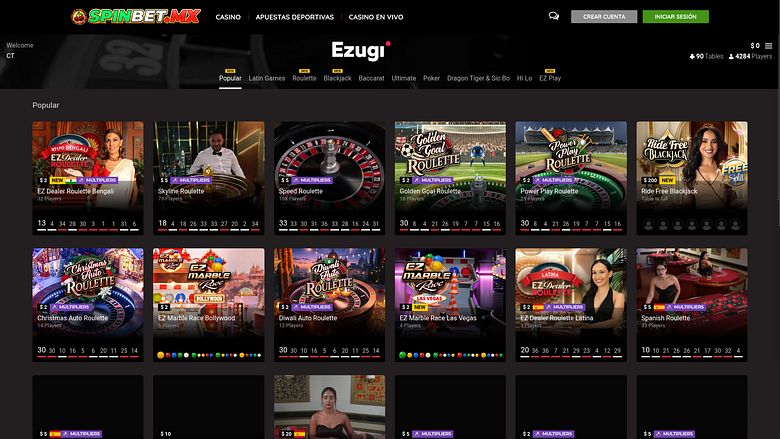 Crupier en vivo de escritorio de SpinBet