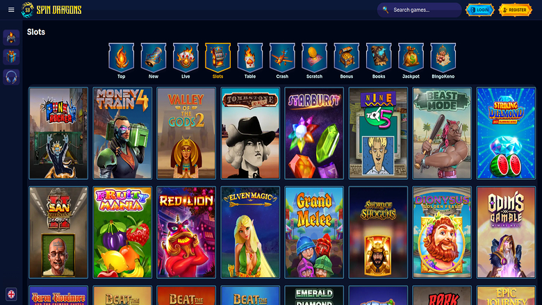 Giochi da casinò SpinDragons per desktop