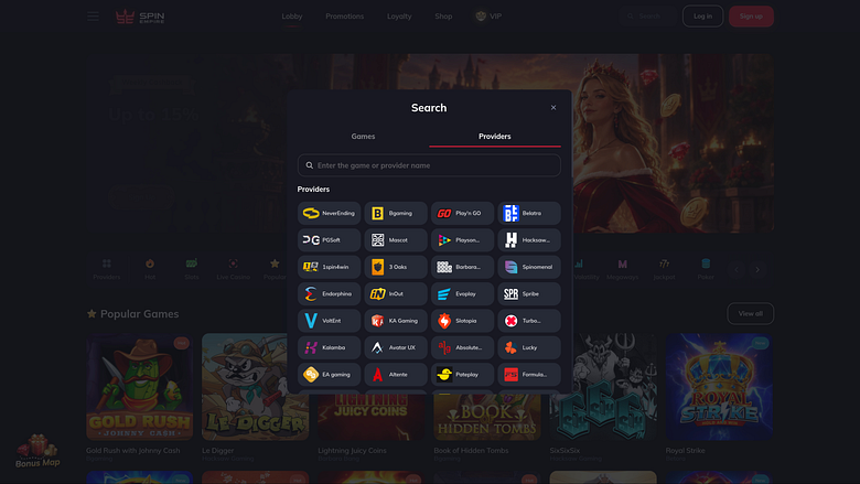 Desarrolladores de juegos de escritorio para casinos SpinEmpire