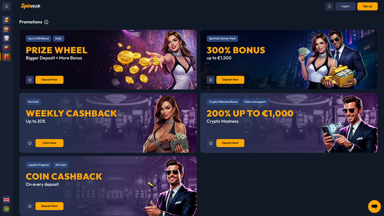 Spinhub Casino Promotions