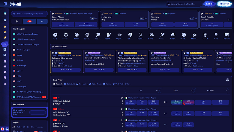 Sports de bureau Spinight Casino