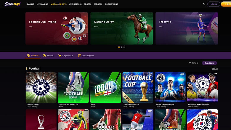 Spinimax Casino Desktop Virtuelle Sportarten