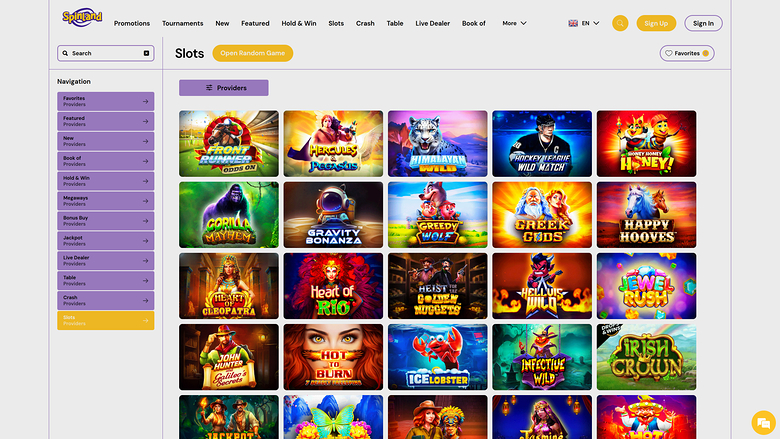 Spinland.bet Casino Desktop Games