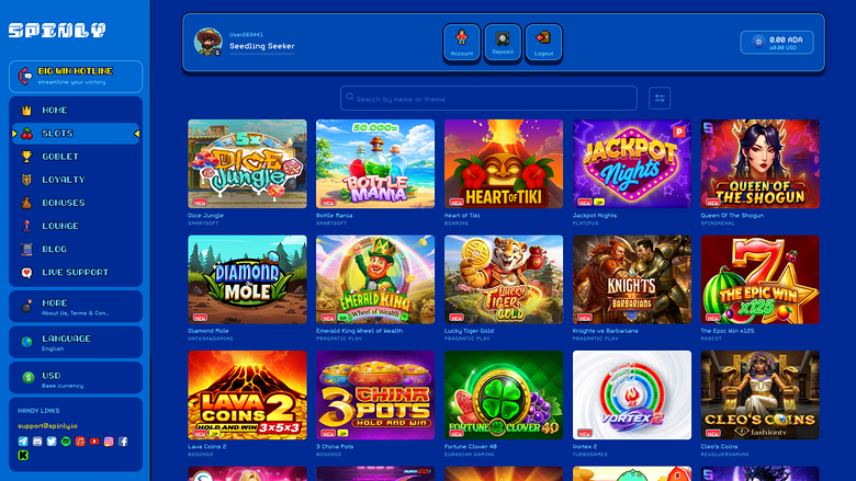 Spinly Casino Desktop Games