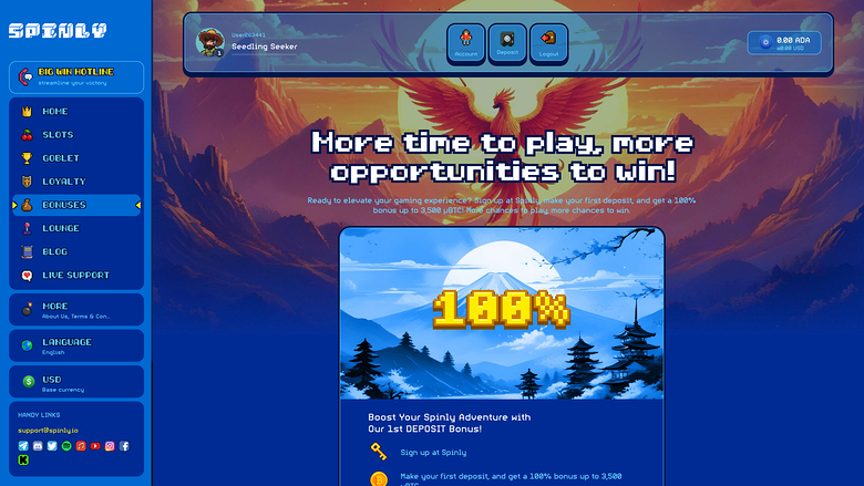 Spinly Casino Desktop Promotions