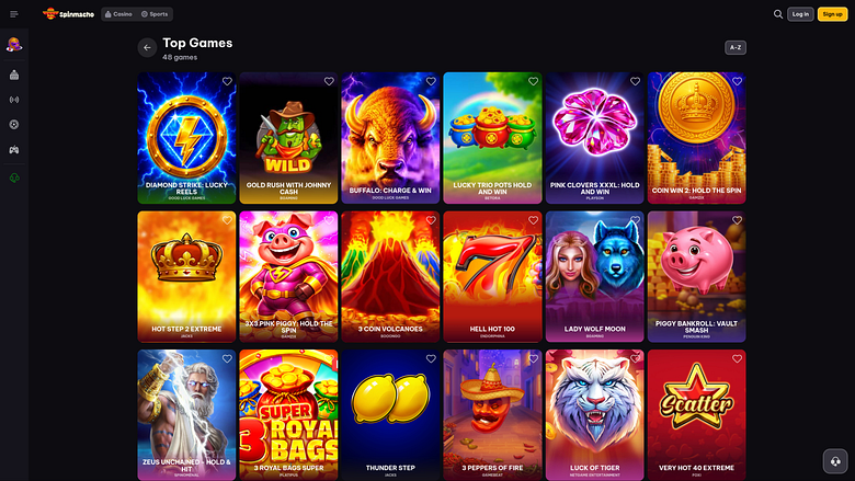 Spinmacho Casino Desktop Games