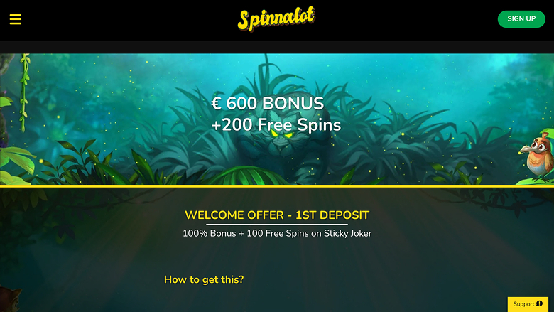 Spinnalot Casino Desktop Promotions