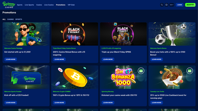 Spinny Casino Promotions