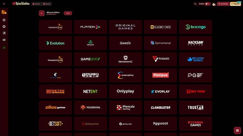 Desarrolladores de juegos de escritorio Spinogambino