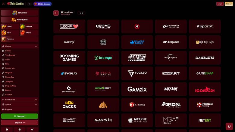 SpinoGambino, développeurs de jeux de casino