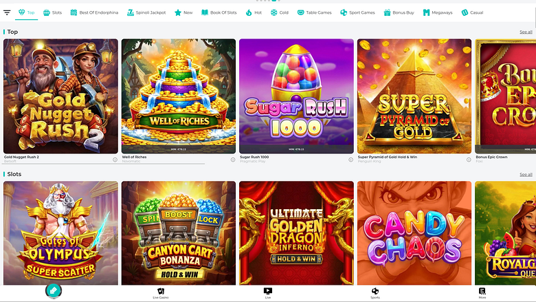 Spinoli Casino Desktop Games
