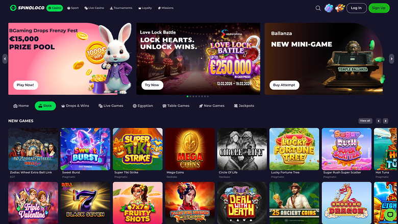 Spinoloco Casino Desktop Games