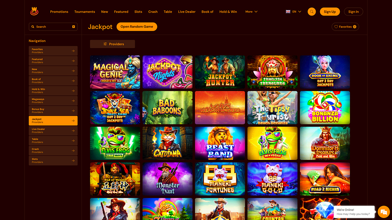 Spinscastle Casino Desktop Jackpot