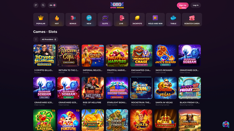 Spins House Casino Games