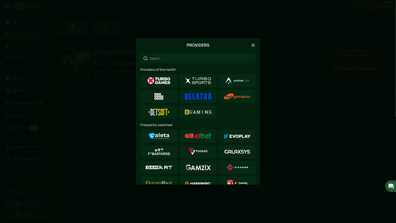 Desenvolvedores de jogos para computador do Spinvoyage Casino
