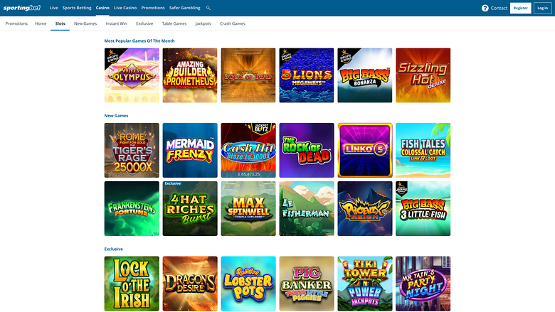 Sportingbet Casino Desktop Games
