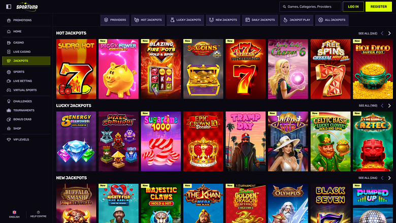 Sportuna Desktop Jackpot