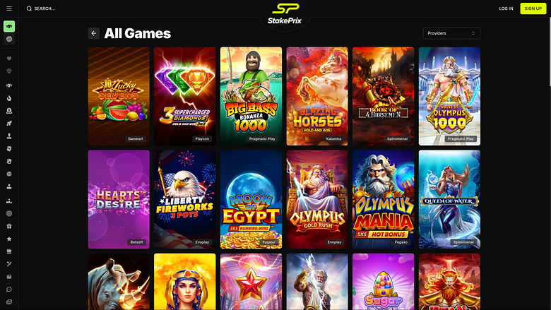 Игры для ПК в казино Stakeprix
