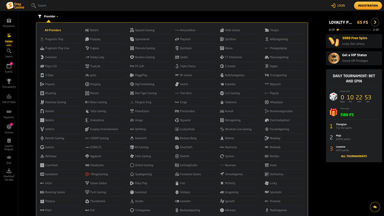 Développeurs de jeux de bureau StayCasino