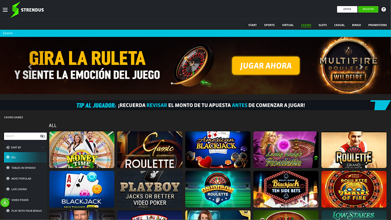 Jeux de casino Strendus sur ordinateur