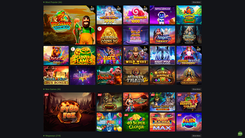 Juegos de escritorio de Sultanbet Casino