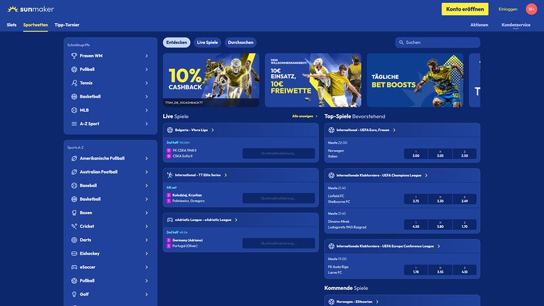 SunMaker Casino Desktop-Sport