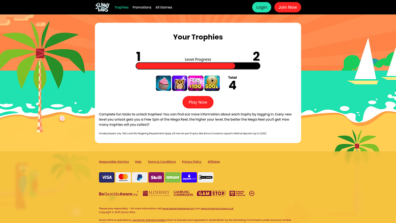 Трофеи для настольной версии Sunny Wins