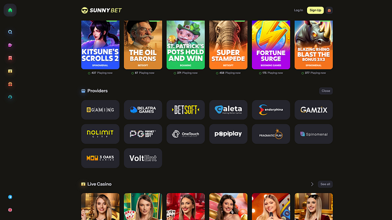 Développeurs de jeux de bureau pour casino SunnyBet