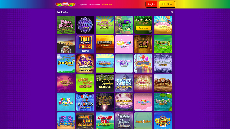 Jackpot sur bureau de Super Fluffy Casino