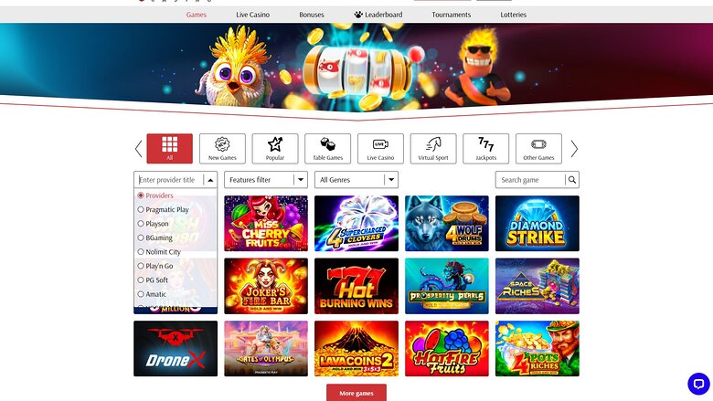 SuperCat Casino Desktop Game Developers