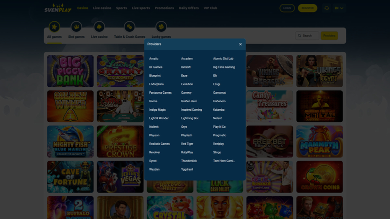 SvenPlay Casino Desktop Game Developers