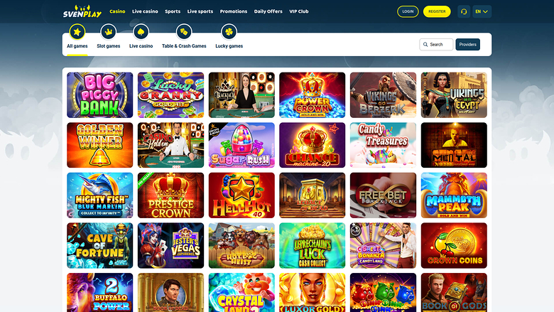 SvenPlay Casino Desktop Games