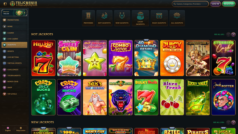 Bote de escritorio de Talismania Casino