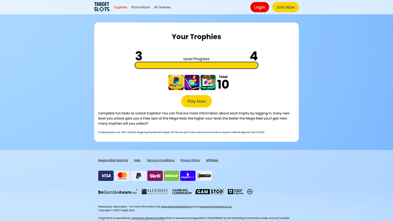 Target Slots Desktop Trophies