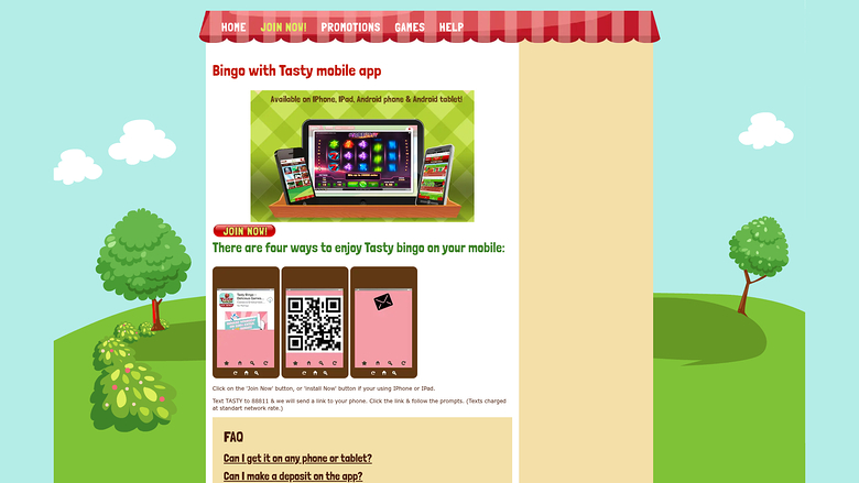 Installation de l'application Tasty Bingo