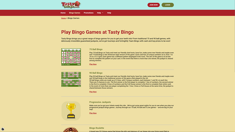 Игры для компьютеров Tasty Bingo