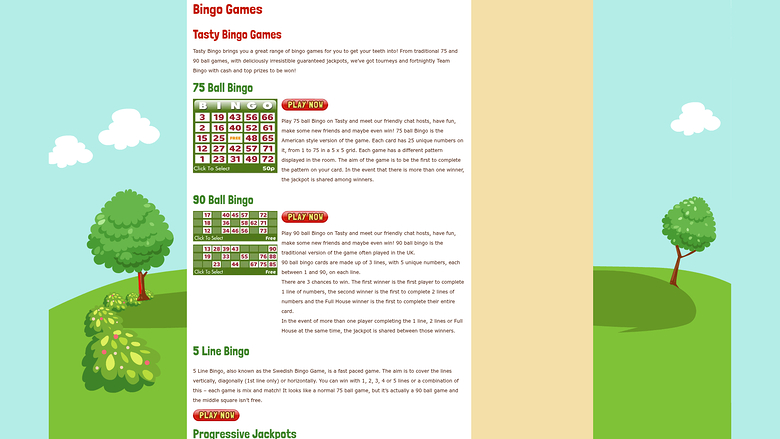 Jeux de bureau de Tasty Bingo