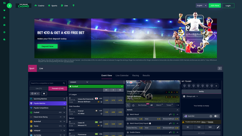 Deportes de escritorio de The Online Casino