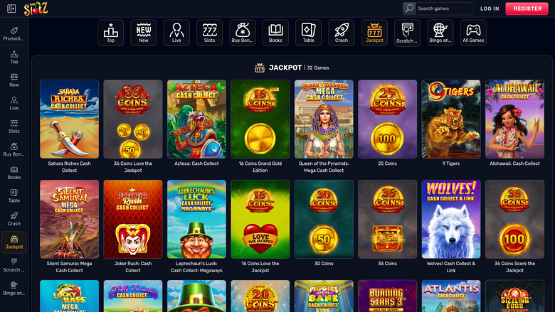 TheSlotz Casino Desktop Jackpot