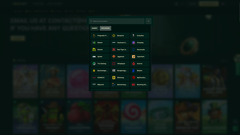 Thrillbet Casino Desktop Game Developers