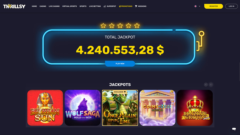 Thrillsy Desktop Jackpot