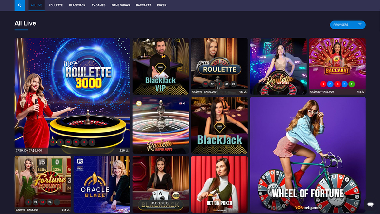 Thrillsy Desktop Live-Dealer