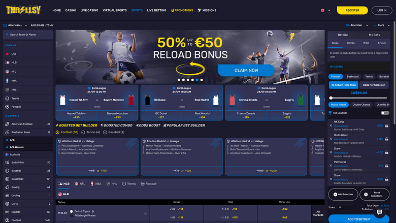 Thrillsy Esportes Desktop