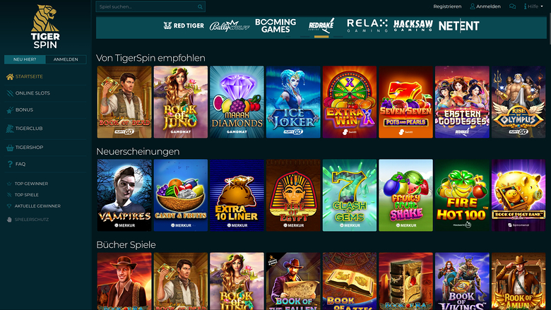 TigerSpin Casino Desktop Game Developers