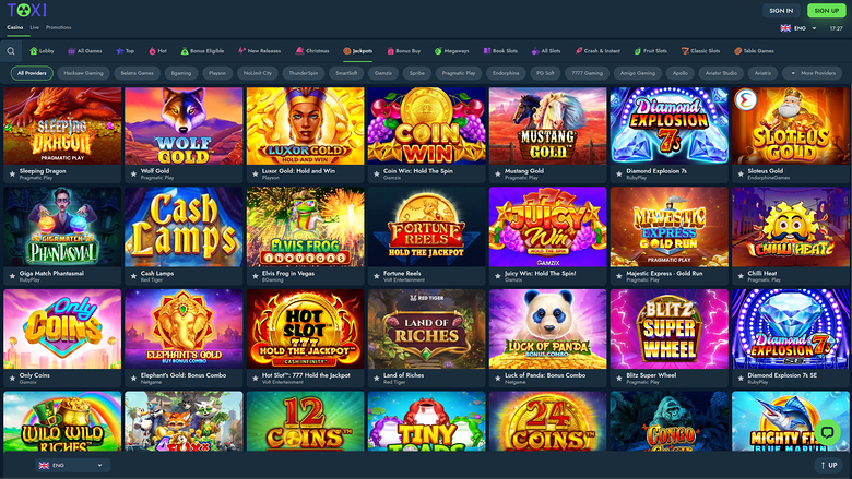 Toxi Casino Desktop Jackpot