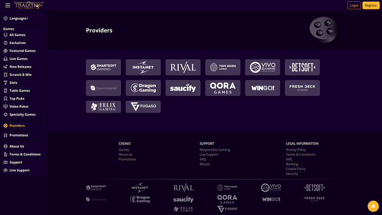 Développeurs de jeux de bureau de Tournaverse Casino