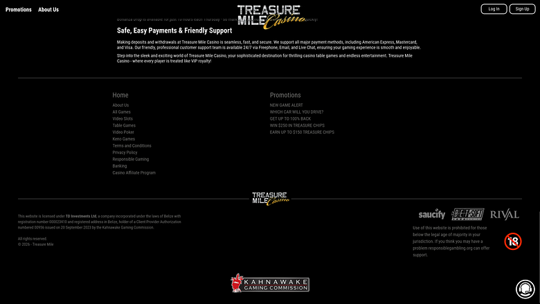 Desenvolvedores de jogos para computador do Treasure Mile Casino