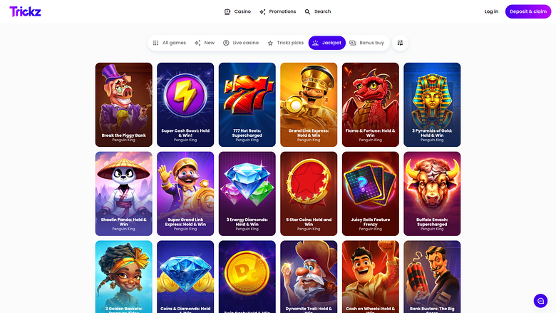 Bote de escritorio de Trickz Casino